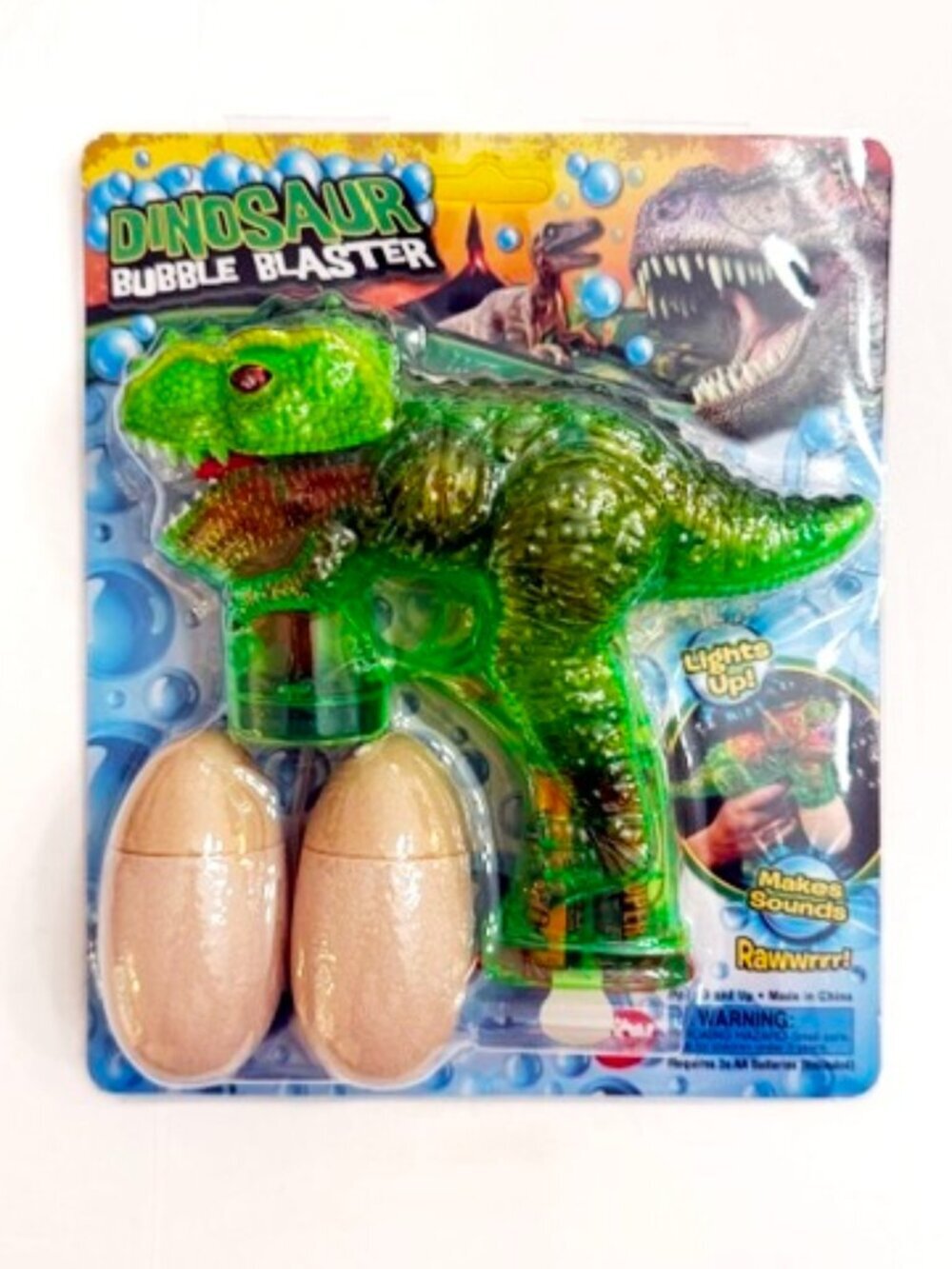 Mr. Bubble YELLOW Shark Bubble Blaster Bundle Lights Sounds Solution Easy to ref